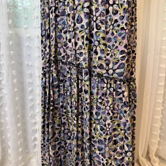 Floral BoHo Spaghetti-Strap Floor-Length Dress - Picture 8 of 14